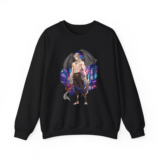 Anime Male Demon Unisex Heavy Blend™ Crewneck Sweatshirt