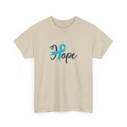 Ovarian Cancer Hope Unisex Heavy Cotton Tee