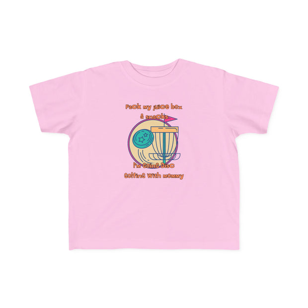 Disc Golf with Mommy Toddler's Fine Jersey Tee
