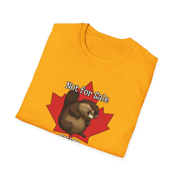 Angry Beaver Unisex T-Shirt - Not For Sale Maple Leaf Design