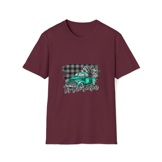 Christmas truck Unisex Softstyle T-Shirt