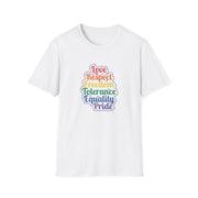 Love Respect Freedom Unisex Softstyle T-Shirt