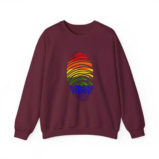 Pride Fingerprint Unisex Heavy Blend™ Crewneck Sweatshirt