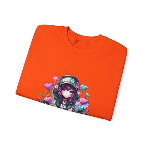 Graffiti Anime Girls Unisex Heavy Blend™ Crewneck Sweatshirt