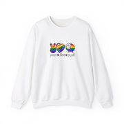Peace Love Pride Unisex Heavy Blend™ Crewneck Sweatshirt