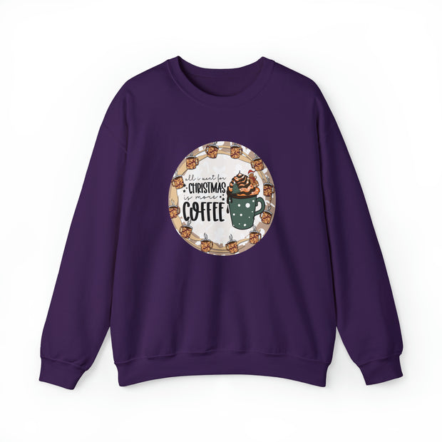 Christmas Coffee Unisex Heavy Blend™ Crewneck Sweatshirt