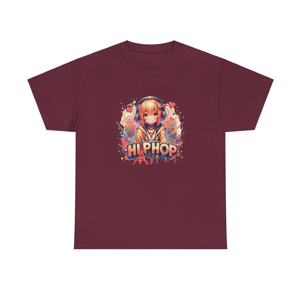 Graffiti Anime Girl Unisex Heavy Cotton Tee