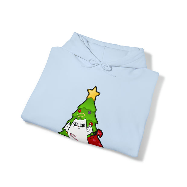 Christmas cat Unisex Heavy Blend™ Hooded Sweatshirt