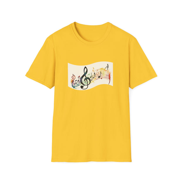 Musical Notes Unisex Softstyle T-Shirt
