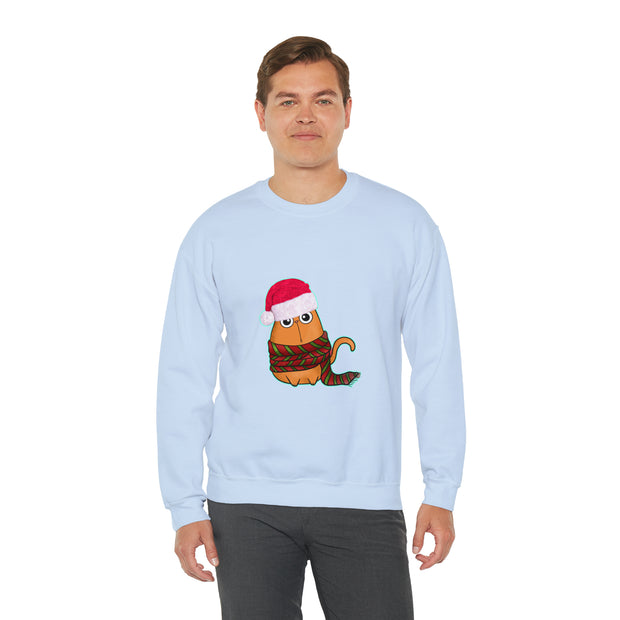 Christmas cat Unisex Heavy Blend™ Crewneck Sweatshirt