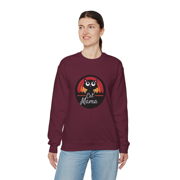 Cat Mama Unisex Heavy Blend™ Crewneck Sweatshirt