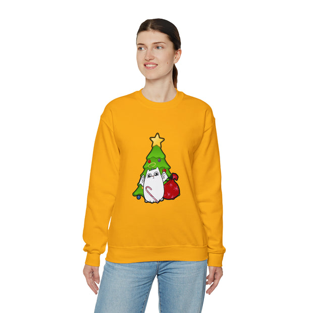 Christmas cat Unisex Heavy Blend™ Crewneck Sweatshirt