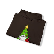 Christmas cat Unisex Heavy Blend™ Hooded Sweatshirt