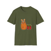 Christmas cat Unisex Softstyle T-Shirt