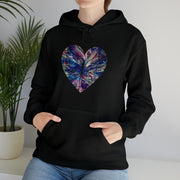 Heart Butterfly Unisex Heavy Blend™ Hooded Sweatshirt