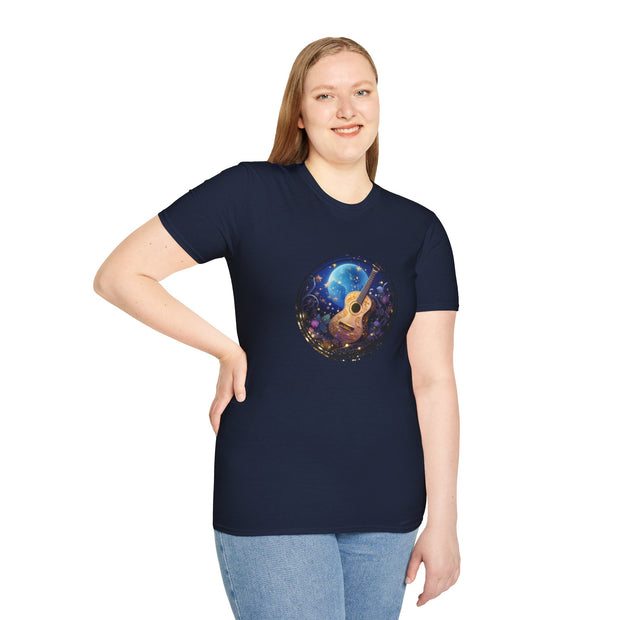 Moonlight Guitar Unisex Softstyle T-Shirt