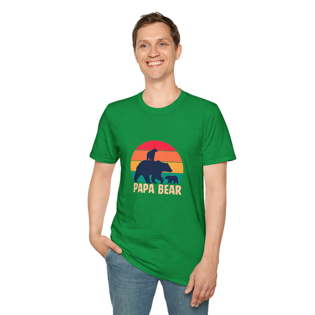 Papa Bear Unisex Softstyle T-Shirt