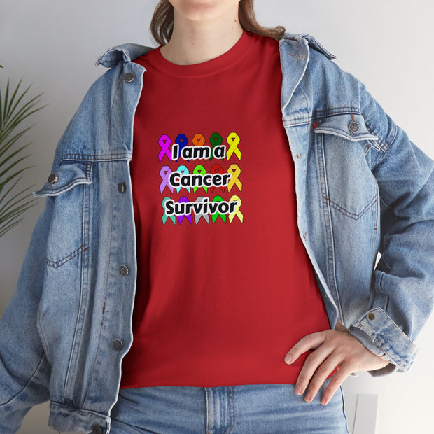 Cancer Survivor Unisex Heavy Cotton Tee