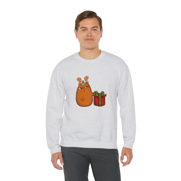 Christmas cat Unisex Heavy Blend™ Crewneck Sweatshirt