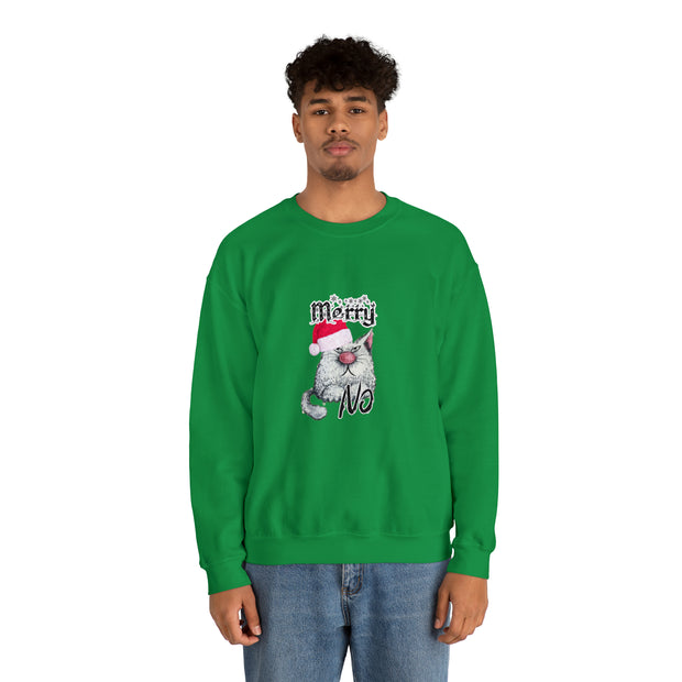 Christmas cat Unisex Heavy Blend™ Crewneck Sweatshirt