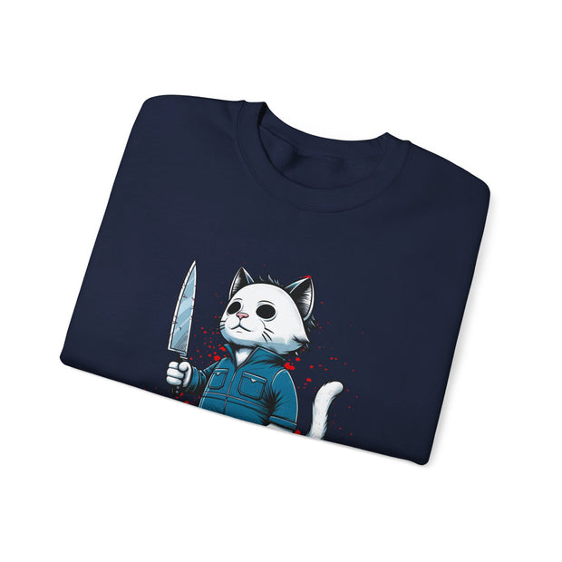 Horror Movie Cats Unisex Heavy Blend™ Crewneck Sweatshirt