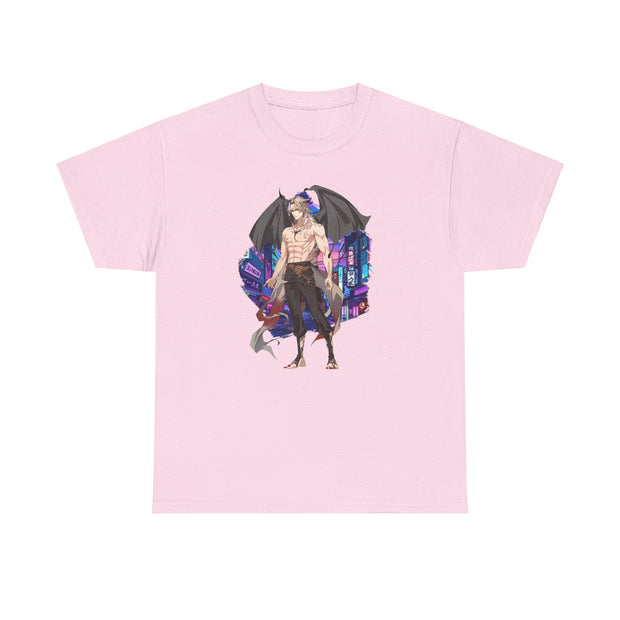 Anime Male Demon Unisex Heavy Cotton Tee