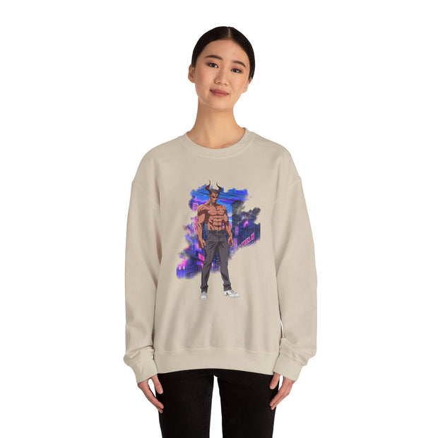 Anime Male Demon Unisex Heavy Blend™ Crewneck Sweatshirt