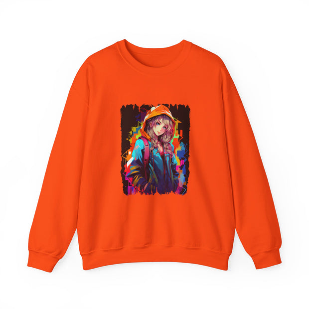Graffiti Anime Girls Unisex Heavy Blend™ Crewneck Sweatshirt