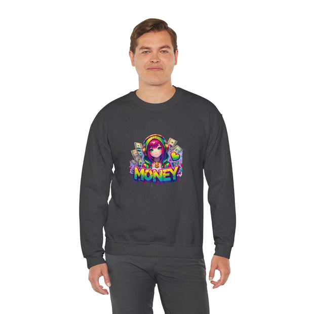 Graffiti Anime Girls Unisex Heavy Blend™ Crewneck Sweatshirt