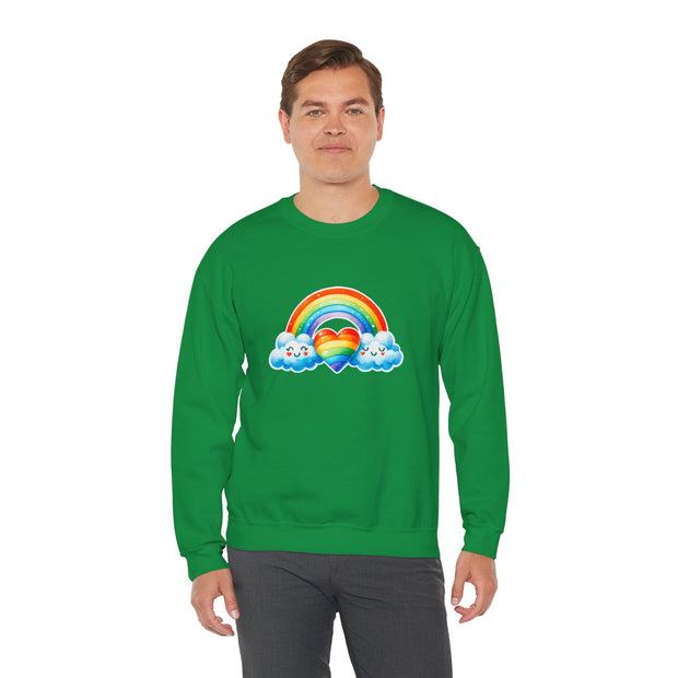 Rainbow Love Unisex Heavy Blend™ Crewneck Sweatshirt