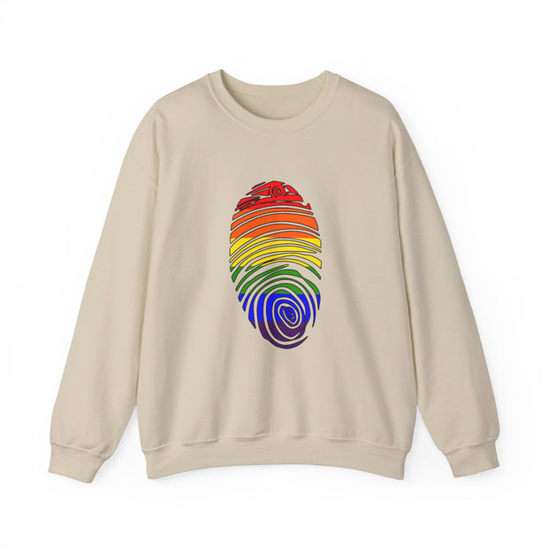 Pride Fingerprint Unisex Heavy Blend™ Crewneck Sweatshirt
