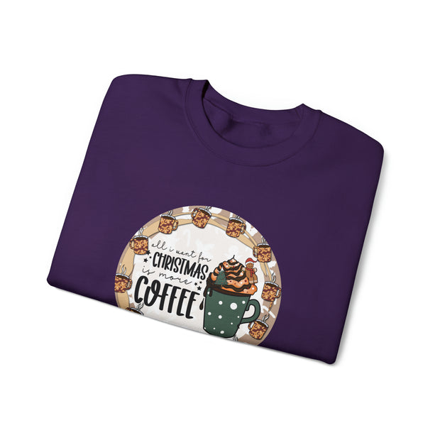 Christmas Coffee Unisex Heavy Blend™ Crewneck Sweatshirt