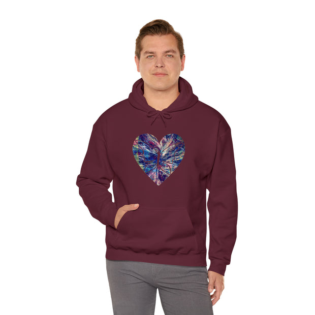 Heart Butterfly Unisex Heavy Blend™ Hooded Sweatshirt