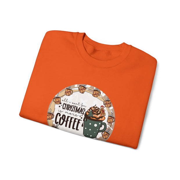 Christmas Coffee Unisex Heavy Blend™ Crewneck Sweatshirt