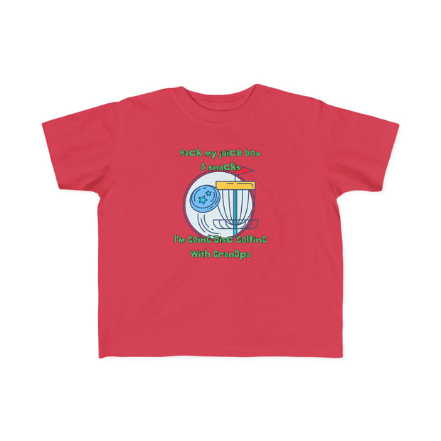 Disc Golf with Grandpa Toddler's Fine Jersey Tee
