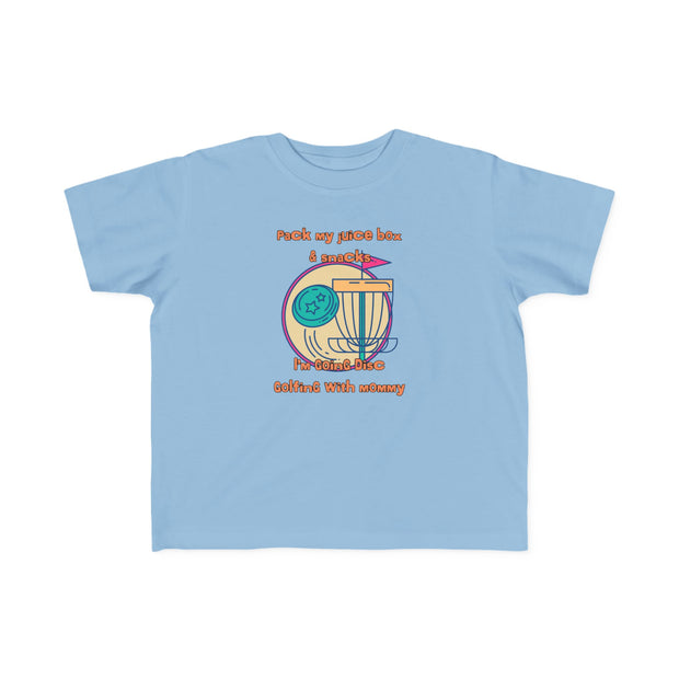 Disc Golf with Mommy Toddler's Fine Jersey Tee