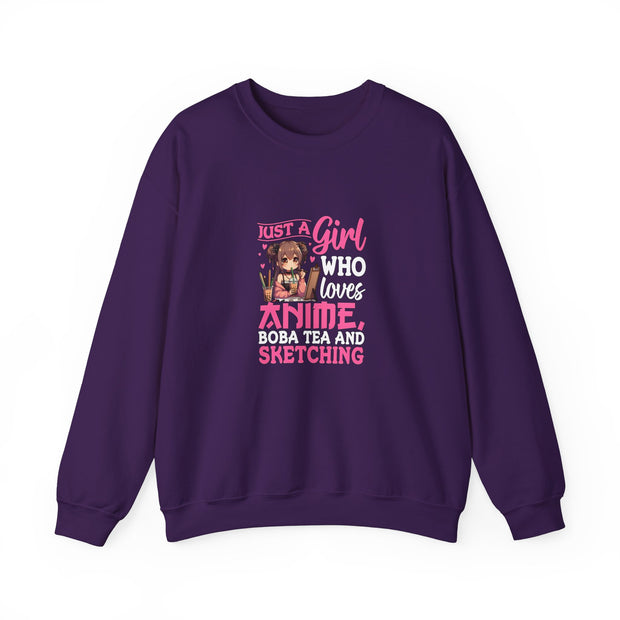 Just a Girl Unisex Heavy Blend™ Crewneck Sweatshirt