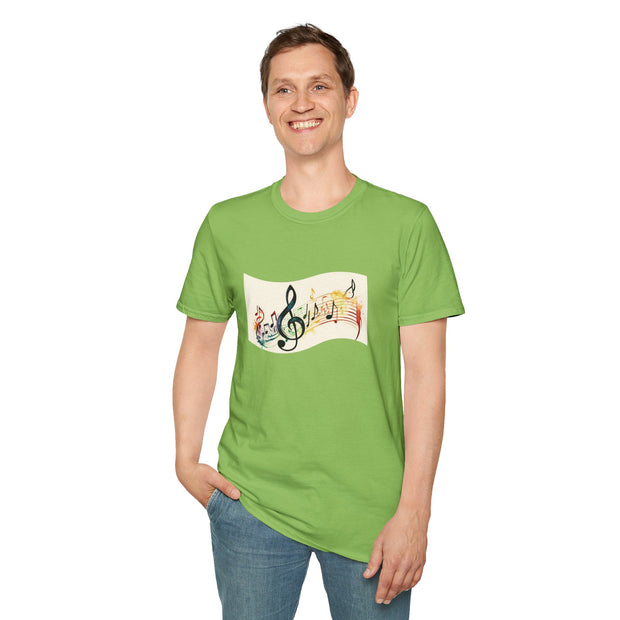 Musical Notes Unisex Softstyle T-Shirt
