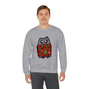Christmas cat Unisex Heavy Blend™ Crewneck Sweatshirt