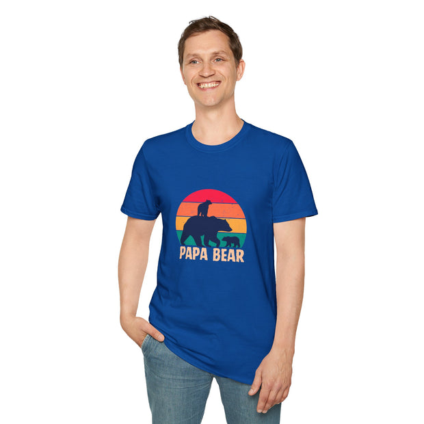 Papa Bear Unisex Softstyle T-Shirt