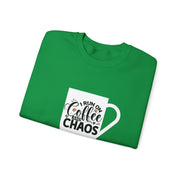 Coffee and Chaos Unisex Heavy Blend™ Crewneck Sweatshirt