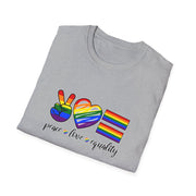 Peace Love and Equality Unisex Softstyle T-Shirt
