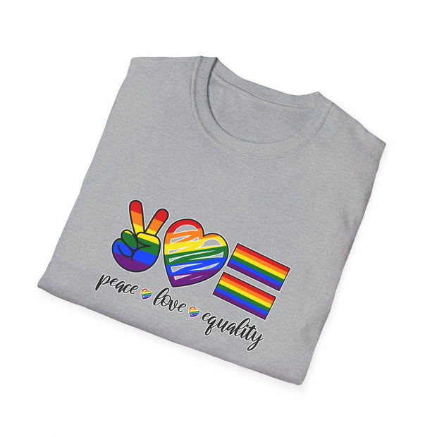 Peace Love and Equality Unisex Softstyle T-Shirt