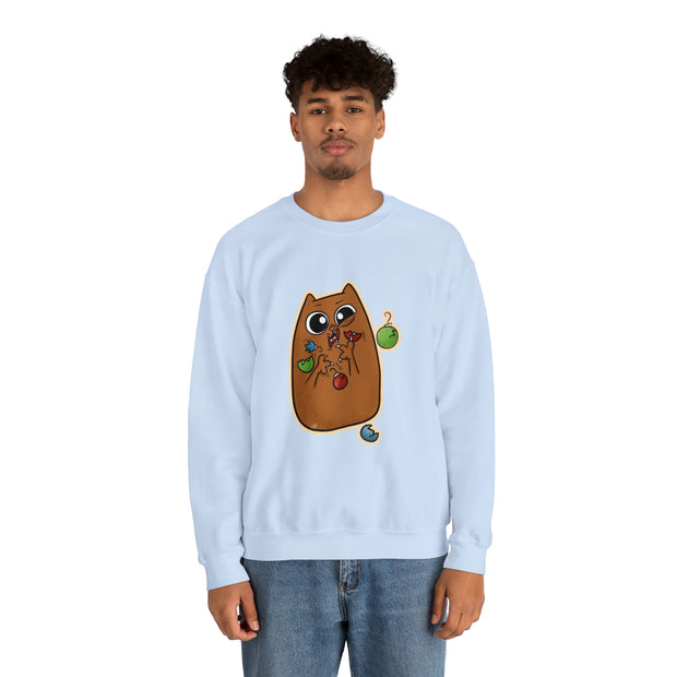 Christmas cat Unisex Heavy Blend™ Crewneck Sweatshirt