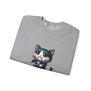 Horror Movie Cats Unisex Heavy Blend™ Crewneck Sweatshirt