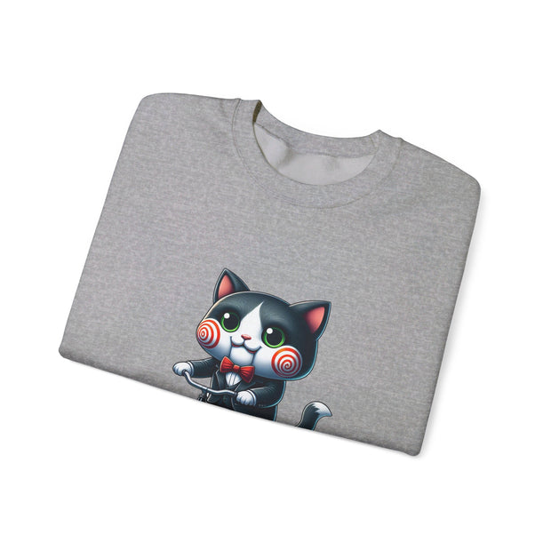 Horror Movie Cats Unisex Heavy Blend™ Crewneck Sweatshirt