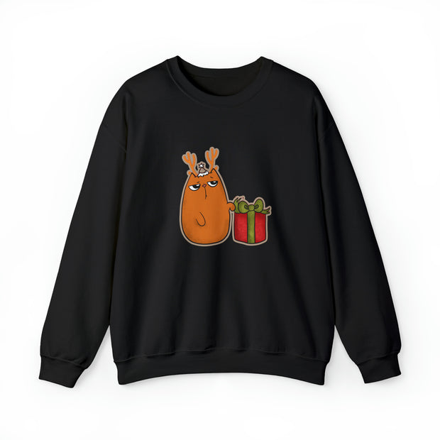 Christmas cat Unisex Heavy Blend™ Crewneck Sweatshirt