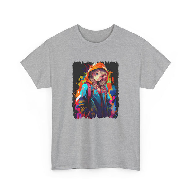 Graffiti Anime Girls Unisex Heavy Cotton Tee