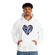 Heart Butterfly Unisex Heavy Blend™ Hooded Sweatshirt