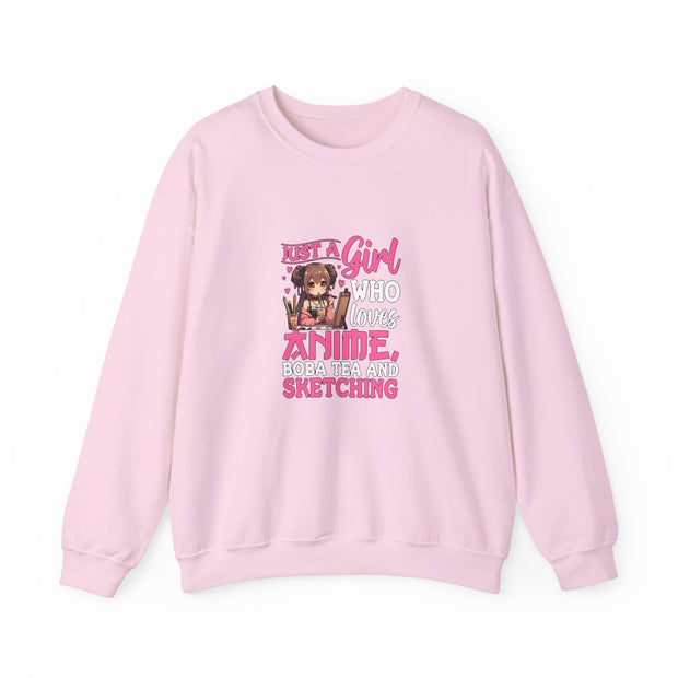 Just a Girl Unisex Heavy Blend™ Crewneck Sweatshirt